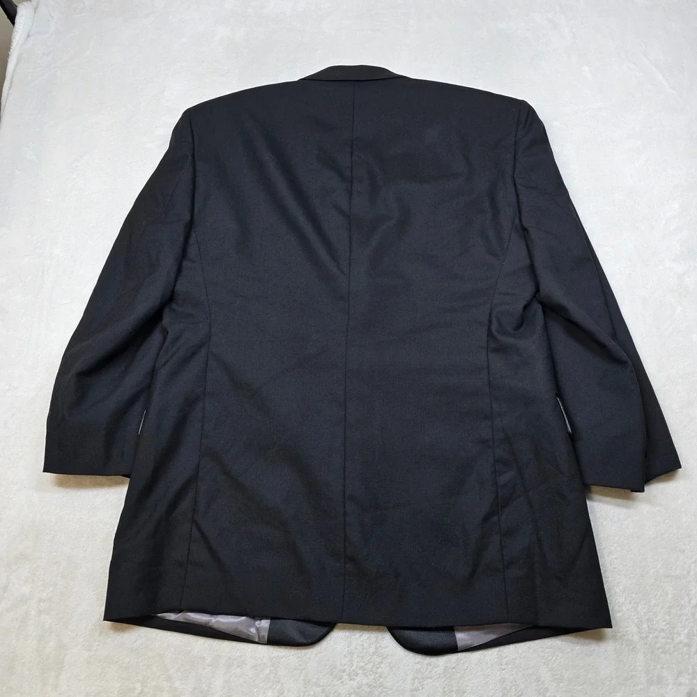 Stafford Tuxedo Suit Set Mens 44R 2 Piece Pants‎ 35x28 Black Jacket Formal Wear